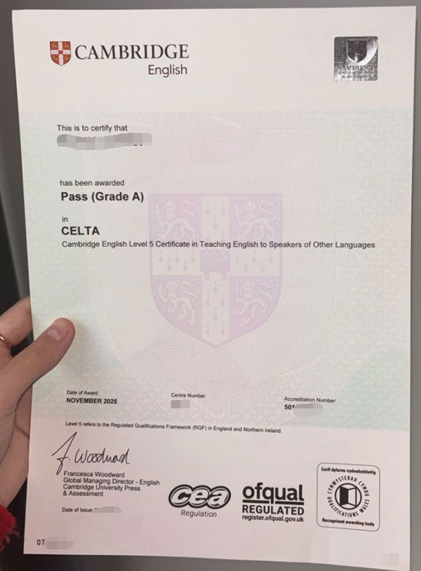 Cambridge English Certificate