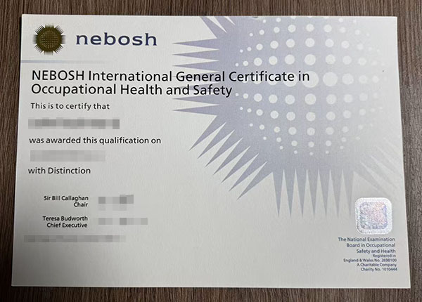 nebosh certificate