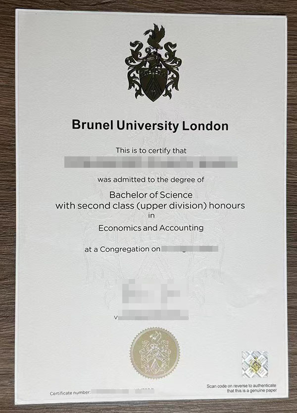 brunel university london certificate