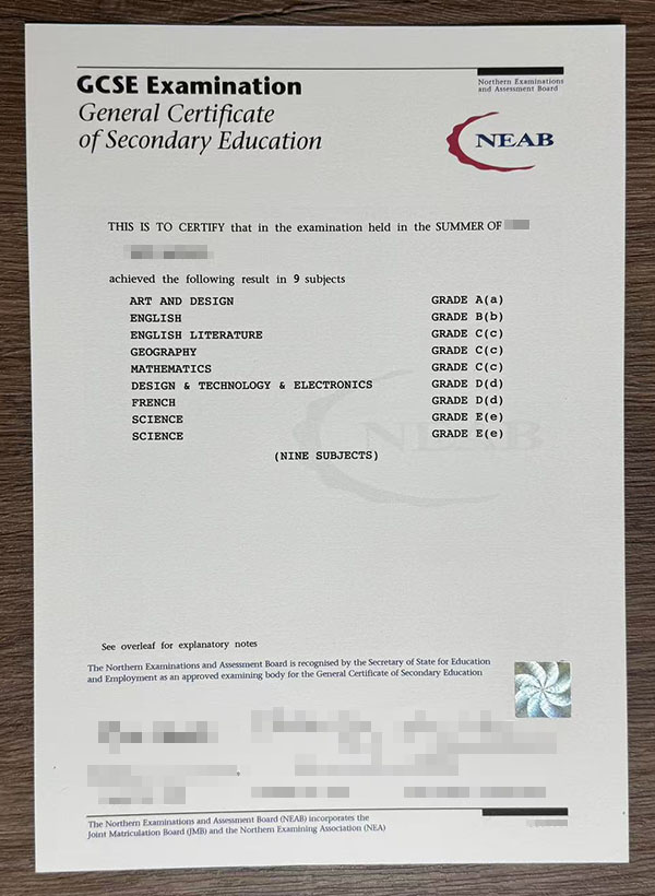 gcse transcript